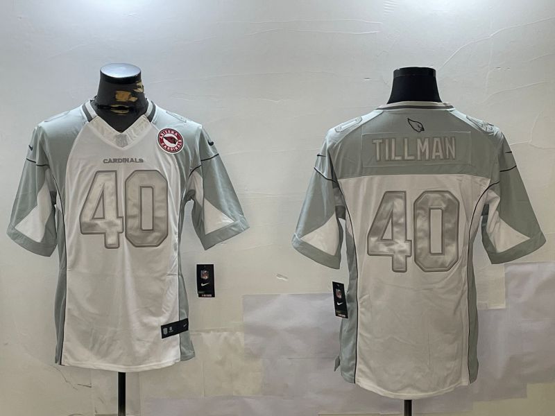 Men Arizona Cardinals #40 Tillman White Gold 2024 Nike Limited NFL Jersey style 2->cincinnati bengals->NFL Jersey